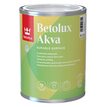 Tikkurila Betolux Akva / Тиккурила БЕТОЛЮКС АКВА краска для пола база С 0,9л,