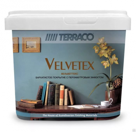 Terraco Velvetex / Террако ВЕЛЬВЕТТЕКС бархатистое покрытие с перламутровым эффектом