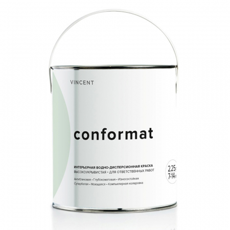 Vincent Conformat / Винсент Конформат глубокоматовая, износостойкая краска для стен и потолков база С 0,7л