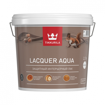 TIKKURILA Euro Laquer Aqua / Евро Лак Аква антисептирующий водный лак