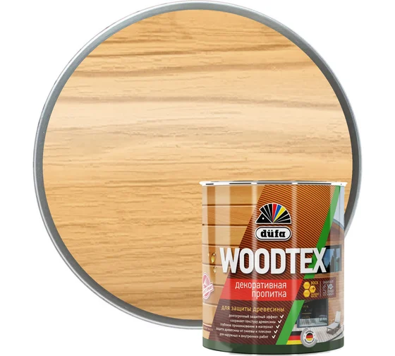 Dufa Пропитка WOOD TEX для защиты древесины; сосна 0,9л
