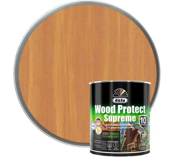 Пропитка Dufa WOOD PROTECT SUPREME 0,75л сибирская лиственница