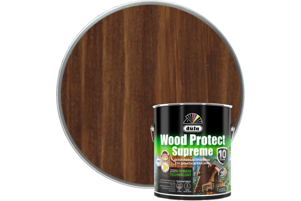 Пропитка Dufa WOOD PROTECT SUPREME 2,5л орех
