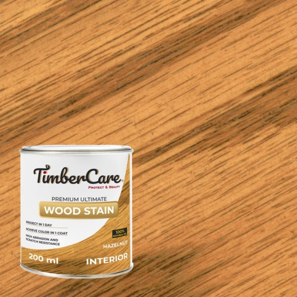 Масло 2 в 1 TimberCare Wood Stain тонирующее, высокой прочности 350015 Лесной орех 0,2л