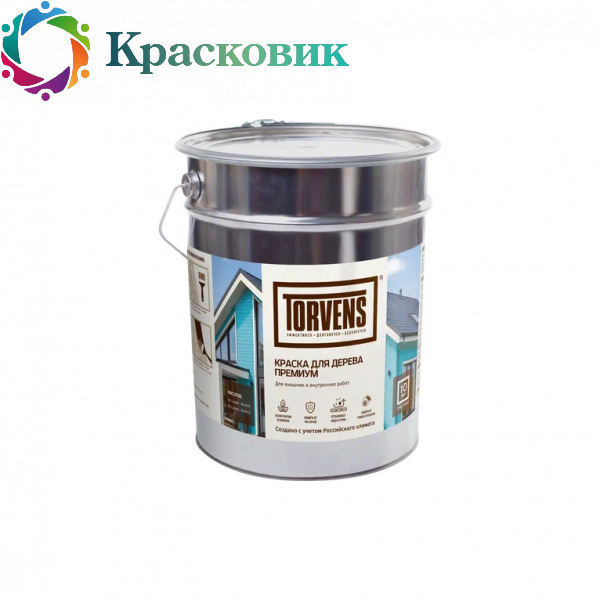 Краска TORVENS ПРЕМИУМ для дерева для наружных и внутренних работ