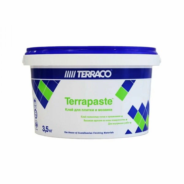 Клей Terraco Terrapaste для плитки, готовый к применению 3,5кг