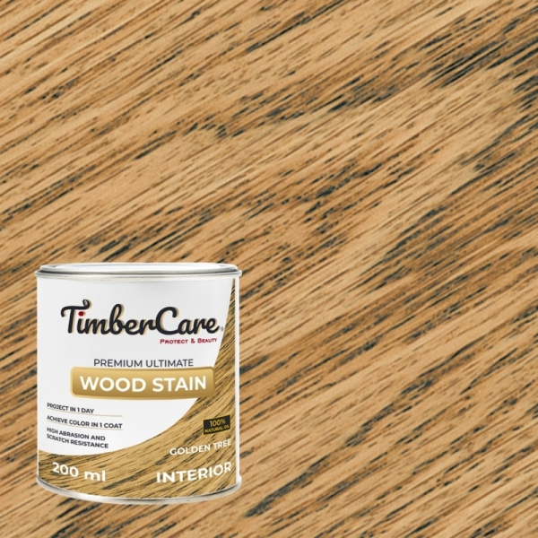 Масло 2 в 1 TimberCare Wood Stain тонирующее, высокой прочности 350011 Золотое дерево 0,2л