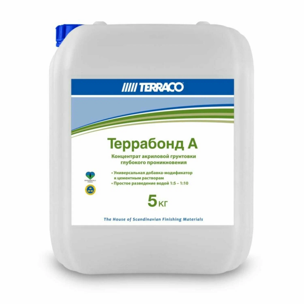 Грунтовка-концентрат TERRACO Terrabond A глубокого проникновения 5кг