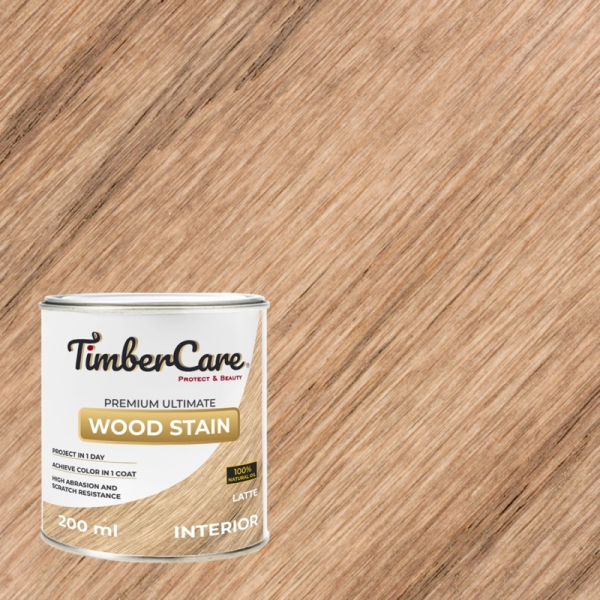 Масло 2 в 1 TimberCare Wood Stain тонирующее, высокой прочности 350017 Латте 0,2л