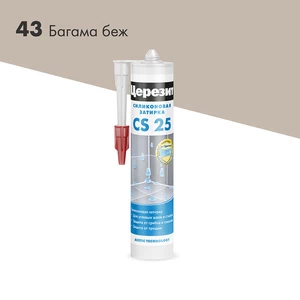 Затирка ЦЕРЕЗИТ CS 25 SILICOFLEXX силиконовая для швов противогрибковая 43 багамы 280мл