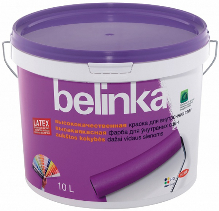 BELINKA Latex B1/Белинка Латекс Б1 Краска для внутренних стен и потолков