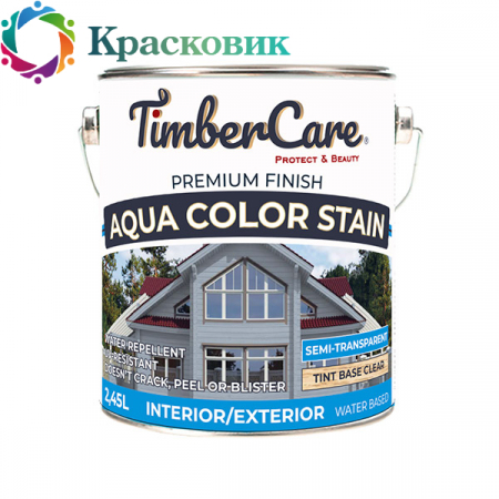 Защитное покрытие TimberCare Aqua Color Stain полупрозрачное для внутренних и наружных работ колеруемое №2