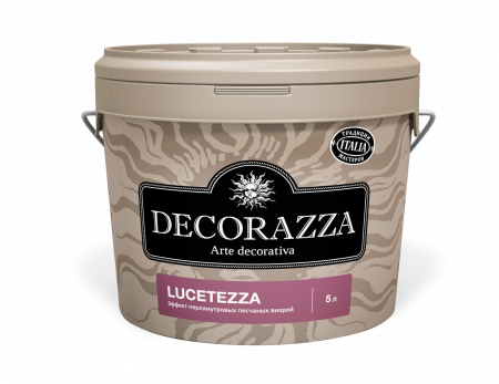Decorazza LUCETEZZA / ЛУЧЕТЕЦЦА Декоративное покрытие с перламутровым эффектом и добавлением кварцевых гранул