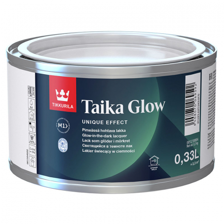 Tikkurila Taika Glow / Тиккурила Тайка Глоу светящийся в темноте лак 0,33л