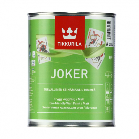 Tikkurila Joker / Тиккурила Джокер Интерьерная краска с шелковистым эффектом база С 0,9л,