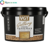 Штукатурка декоративная VGT GALLERY РОЛЛЕРНАЯ с эффектом короеда, среднезернистая 9кг