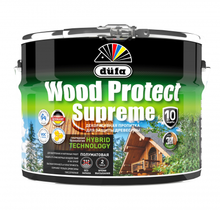 Dufa Wood Protect Supreme Пропитка декоративная для защиты древесины