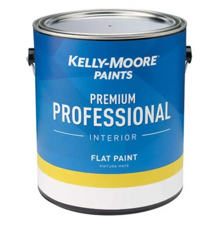 KELLY-MOORE Premium Professional Interior Краска профессиональная интерьерная 3.78л База WHITE ( для колеровки в светлые пастельные тона), FLAT (глубоко матовое покрытие)