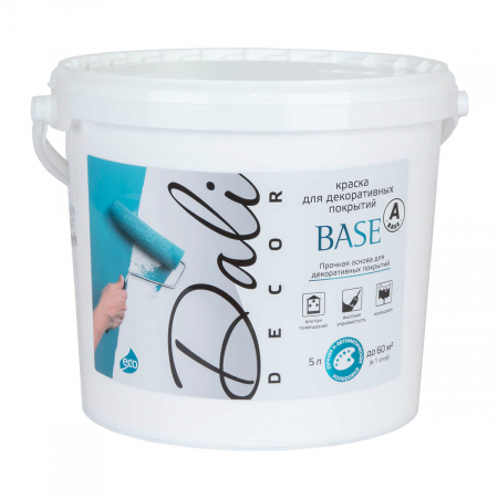DALI-DECOR BASE Краска для декоративных покрытий  5л База А. Белый