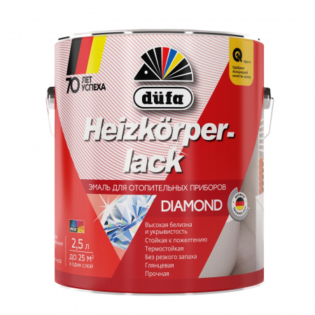 Dufa HEIZKORPERLACK / Дюфа Хейзкорперлак эмаль для отопительных приборов, термостойкая, белая