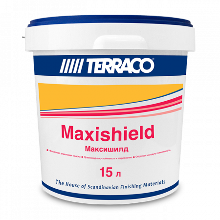 Terraco Maxishield / Террако МАКСИШИЛД 2100 матовая акриловая краска для фасадных работ