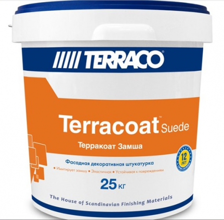 Terraco Terracoat Suede / Террако ТЕРРАКОАТ ЗАМША фасадное рельефное штукатурное покрытие