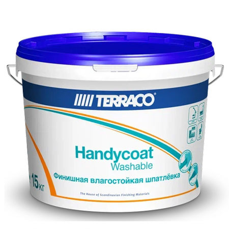 Шпатлевка TERRACO HANDYCOAT WASHABLE влагостойкая, финишная для внутренних работ №2