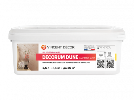 Vincent Decor Decorum Dune Perle Micro / Винсент Дюн база перл микро эффект мелкого песка