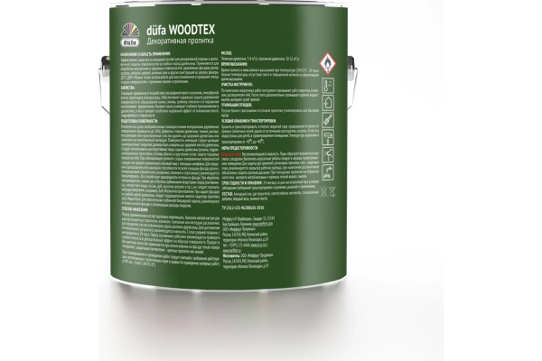 Пропитка Dufa Woodtex алкидная для защиты древесины, орех 3л
