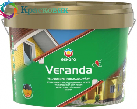 Краска Eskaro Veranda акриловая для защиты деревянных фасадов №2