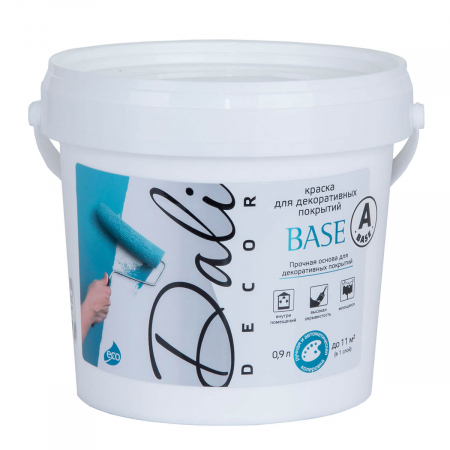 DALI-DECOR BASE Краска для декоративных покрытий 0.9л База А. Белый