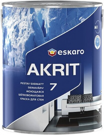 Eskaro Akrit 7 / Эскаро Акрит 7 краска для стен белая 0,95л