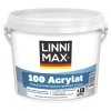 Краска LINNIMAX 100 ACRYLAT для фасадов и интерьеров, акриловая, полуматовая, белая база 1, 2,5л